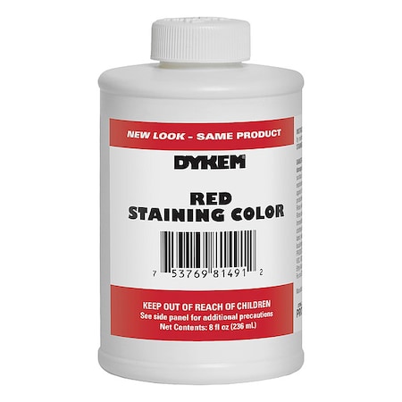 Opaque Staining Color, 8 oz, Red MPN:81491