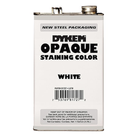 Opaque Staining Color, Gallon, White MPN:81727