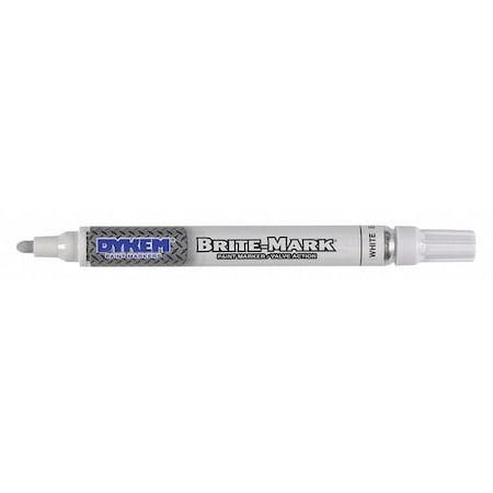 Brite-Mark Paint Pen Medium Tip White MPN:84003