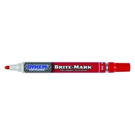 Brite-Mark Paint Pen Medium Tip Red MPN:84006
