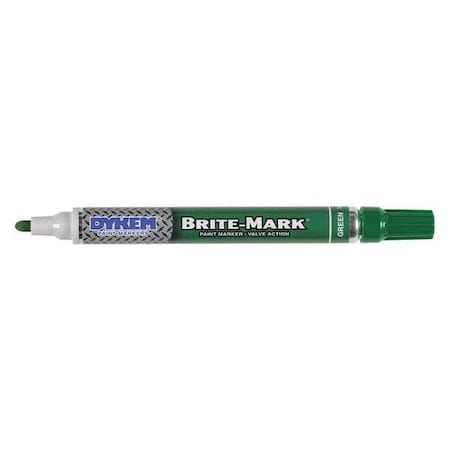 Brite-Mark Paint Pen Medium Tip Green MPN:84007