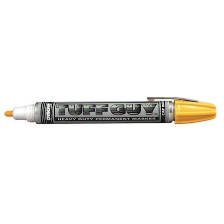 Industrial Marker, Medium Tip, Yellow Color Family, Ink MPN:44401