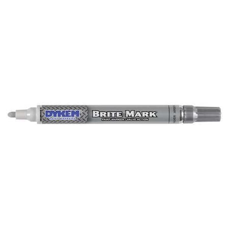 Paint Marker, Medium Tip, Silver Color Family, Paint MPN:84050