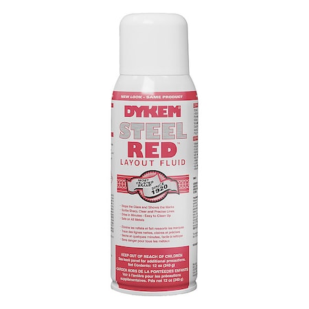 Steel Red Layout Fluid MPN:80096