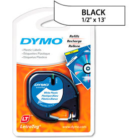 DYMO® LetraTag Plastic Label Tape Cassette 1/2