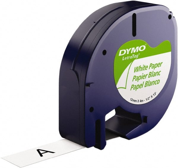 Label Maker Label: Black on White, Paper, 156