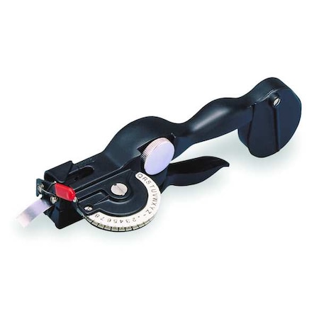 RHINO ® Manual Label Maker, Tape width 3/8, 1/2