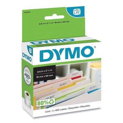 Dymo File Labels - 10 Rlsh MPN:1738595