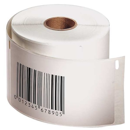 Printer Label, 4 in Label W, 2 5/16 in Label H, 250 Labels per Roll, Black/White MPN:1763982