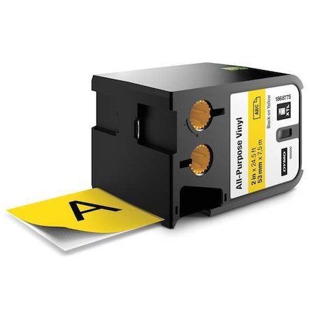 Cartridge Label, Black/Yellow, Labels/Roll: Continuous MPN:1868775
