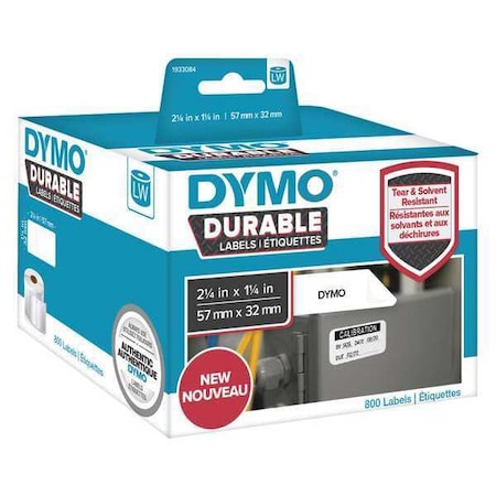 Label Tape, Black/White, Labels/Roll: 800 MPN:1933084