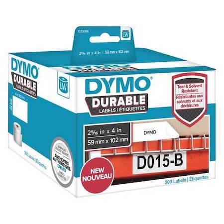 Label Tape, Black/White, Labels/Roll: 800 MPN:1933088