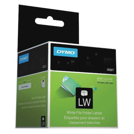 Label Roll, White, Black MPN:30327