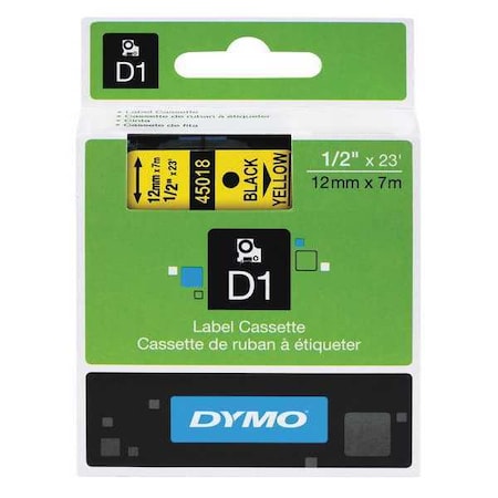 Label/Ribbon Cartridge, Yellow, 1/2 in W MPN:45018