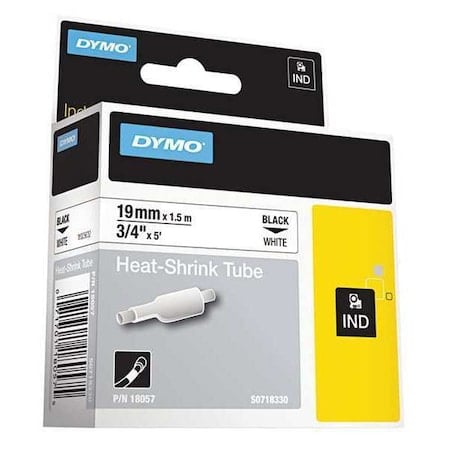 Rhino Heat Shrink Tubes Industrial Label Tape, 0.75