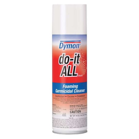 do-it ALL Cleaner and Disinfectant, 18 oz, Aerosol Can, Lemon, 12 PK MPN:08020