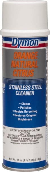 Stainless Steel Cleaner & Polish: 20 fl oz Aerosol, Citrus Scent MPN:34520