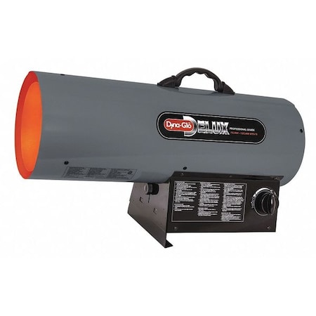 Portable Gas Torpedo Heater, Liquid Propane, Continuous Spark, 11 13/16 in Wx 25 19/32 in L MPN:RMC-FA125DGD