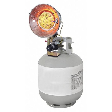 Portable Gas Tank-Top Heater, Liquid Propane, Standing Pilot, 8 17/64 in Wx 7 1/8 in L MPN:TT15CDGP