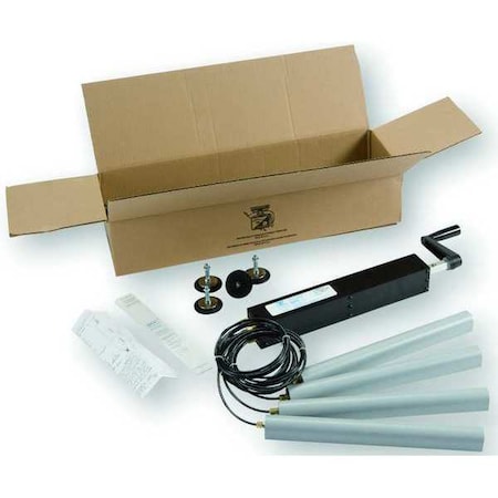 Manual 4 Post Hydraulic Lift Kit, Load Cap. 1000 lb. MPN:4M-D1A-16-S