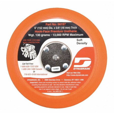 Non-Vacuum, Disc Pad, Vinyl Face, 6