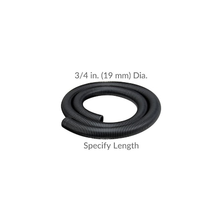 Static Conductive Hose, Black, 3/4