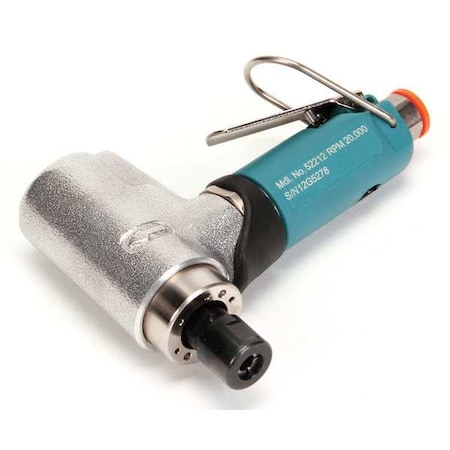 7 Degree Offset Die Grinder, 1/4 in NPT Female Air Inlet, 1/4 in Collet, Heavy Duty, 20, 000 RPM MPN:52212