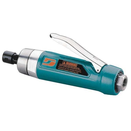 Straight Die Grinder, 1/4 in NPT Female Air Inlet, 1/4 in Collet, Heavy Duty, 9, 000 RPM, 1.0 hp MPN:52665