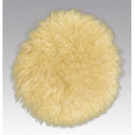 Polishing Pad, Natural Sheepskin Wool, 5 in Dia. MPN:90081