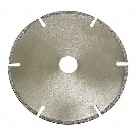 Abrasive Cut-Off Wheel, Gulleted/Slotted, 3 in Dia, 3/8 in Arbor Hole Size, Diamond, 40 Grit MPN:93658