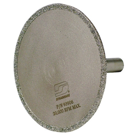 Abrasive Cut-Off Wheel, Continuous Rim, 3 in Dia, 3/8 in Shank Arbor Hole Size, Diamond, 40 Grit MPN:93906