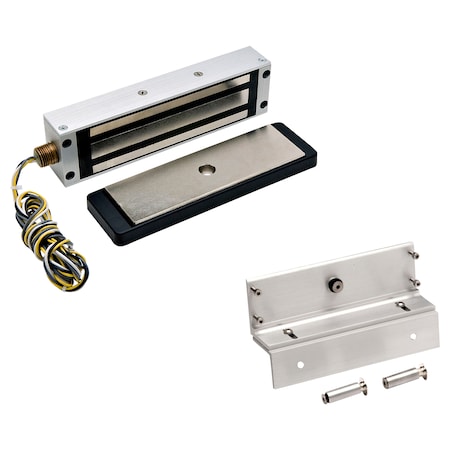 MagLock, Gate Lock w/ Bracket, US28, 12/24 VDC, 1200lb MPN:2013 GLB