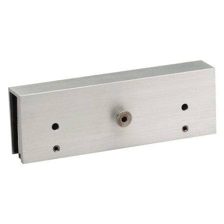 Glass Door Bracket, Aluminum, Unfinished, Includes: Mounting Hardware MPN:4850