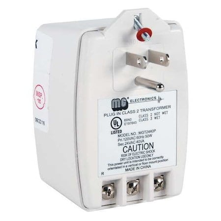 Transformer, Plastic, 24VAC Voltage Output MPN:5324
