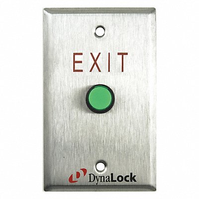 Push to Exit Button SS Green MPN:6115M