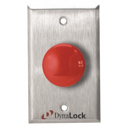 Exit Push Button, SS, Red, Red Switch MPN:6230