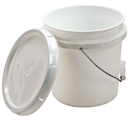 HDPE Pail, w/Snap-On Cover 1 gal. 4 qt MPN:413015