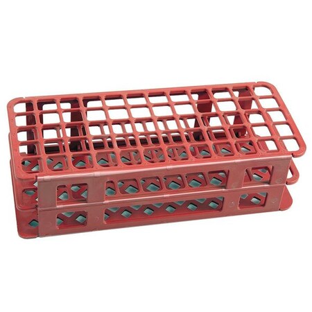 Test Tube Rack, 6x15 Format, Red, 2-7/16