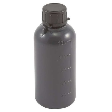 Bottle, 125mL, LDPE, Narrow, Gray, PK50 MPN:201295-0125