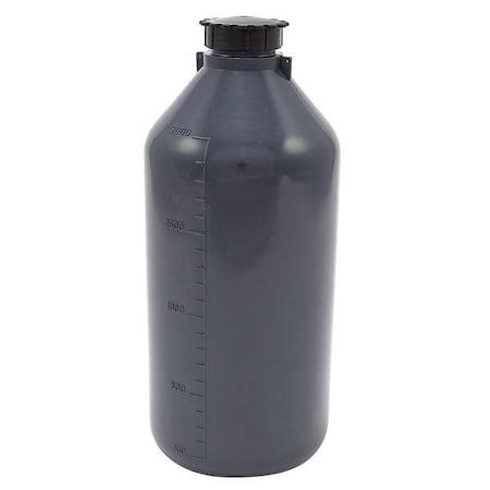 Bottle, 2000mL, LDPE, Narrow, Gray, PK2 MPN:201295-2000