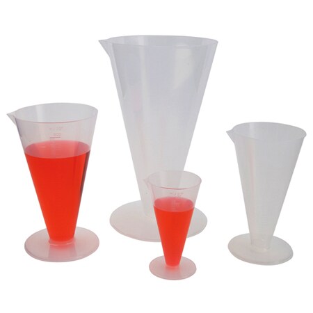 PP Conical Graduates 100 mL, PK6 MPN:212205