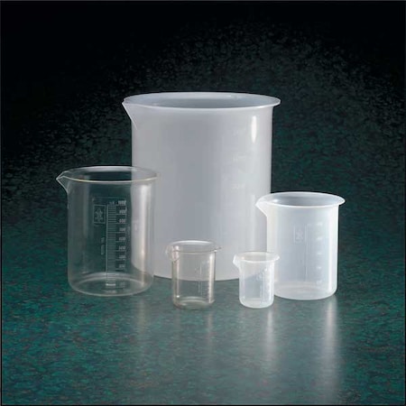 Beaker Set, Polypropylene, Low Form, 50 mL, 100 mL, 250 mL, 500 mL, 1 L / Not Rated Not Applicable MPN:222195