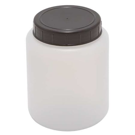 HDPE CYLNDRCL JAR W/CAP 500ML, PK10 MPN:226415-0500