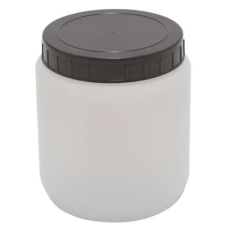 HDPE CYLNDRCL JAR W/CAP 2000ML, PK10 MPN:226415-2000