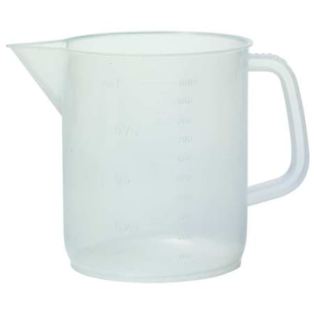 Beaker, Polypropylene, Low Form with Handle, 5 L / 1.32 gal Capacity, Not Rated Not Applicable MPN:326495-5000