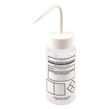 Wash Bottle, White, Vented, 250mL, PK3 MPN:506475-0001