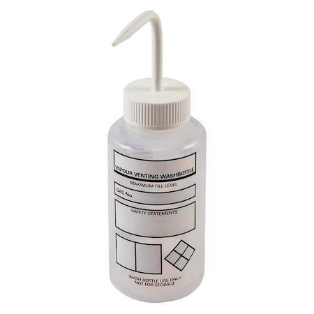 Wash Bottle, White, Vented, 500mL, PK3 MPN:506475-0002