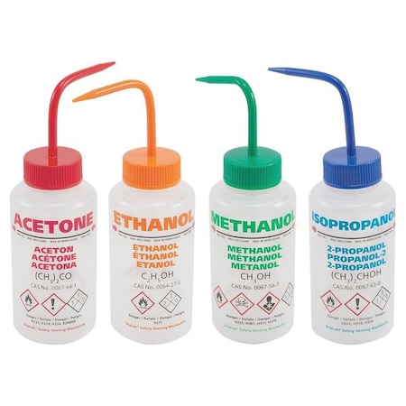 Translucent, 500 mL. Wash Bottle, PK5 MPN:506495-0005
