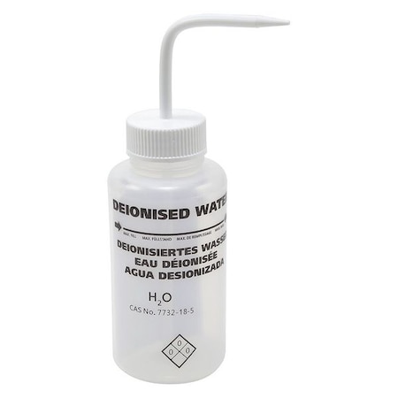 Wash Bottle, White, Non-Vented, 500mL, PK6 MPN:506965-0003