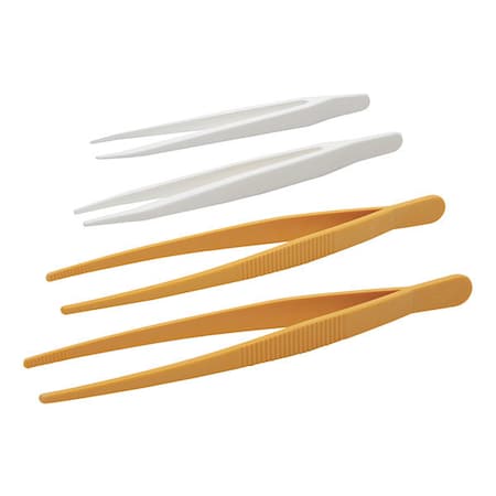 Tweezers, 115mm, White, Sharp MPN:516555-0001